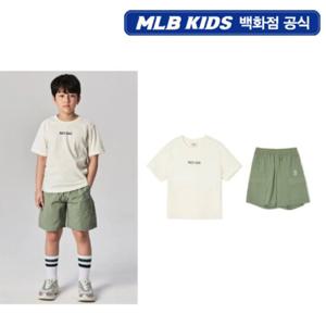 [MLB키즈PG] 아웃도어 반팔 티셔츠 세트 (7AS1CP243-43KAL)