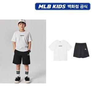[MLB키즈PG] 아웃도어 반팔 티셔츠 세트 (7AS1CP243-50BKS)