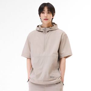 [체이스컬트]공용 쿨 스트레치 후드 반팔 아노락 티셔츠-EBRU5821D0M