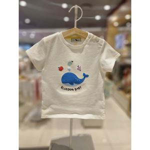 블루독베이비[hu] 25.SS CR)고래과일반팔티셔츠 45314-332-08 유아티셔츠 반팔티셔츠 여름티셔츠 상의