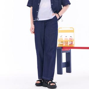 [오션스카이]여아 풀밴딩 와이드 데님팬츠-EBJG2363C04