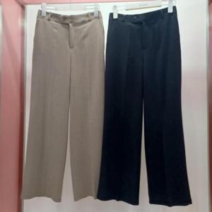 Latium HC06 국내생산 스판 찰랑찰랑한 허리반밴딩 세미정장 통와이드 핏예쁜 바지팬츠 T2523pt16