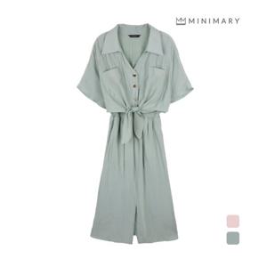[미니마리][미니마리] 레이어드스모크원피스 (MM42OP18)