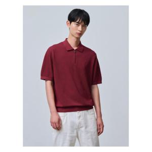 [빈폴멘]집업 반소매 니트  레드 (BC4651C606)