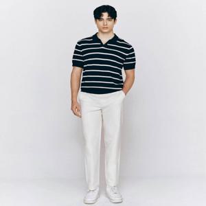 [지오다노] 남자 일자 테이퍼드 면 치노 바지 115525