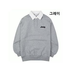 [지프]JEEP Jeep 서클 아트웍 카라  맨투맨 (오버핏)_ JN5TSU834_