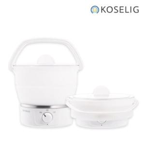 코슬리 크럼플팟 SN-3616W 여행용 휴대용 접이식 냄비 전기포트