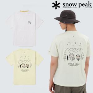 [스노우피크 X 카카오프렌즈] S25MMFTS09 라이언과 춘식이 반팔 티셔츠