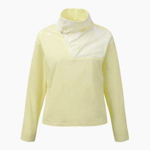 데상트골프바람막이 GQC DQ12WFBL25-YELG 여성 변형 아노락 점퍼 Yellow