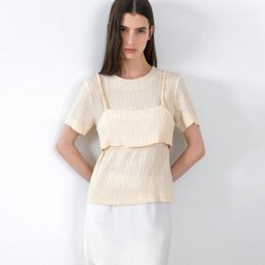 [나인][나인](BL-4317)BUSTIER LAYERD HALF SLEEVE