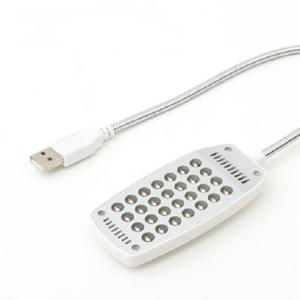 Coms USB 램프 라인형 28LED 화이트 책상 독
