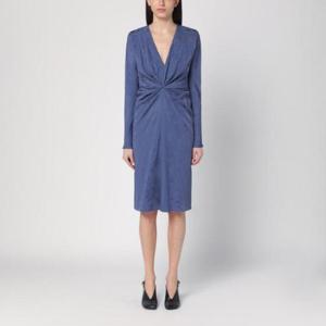 ETRO Jacquard-effect dress in cornflower blue WRHA027199TJD75/Q_ETRO-B9110