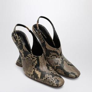 DRIES VAN NOTEN Pumps with a wedge in printed leather WS251-1632397/Q_DRVNO-103