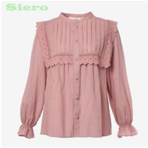 [시에로]스퀘어 레이스 핀턱 블라우스 SI2SHF061