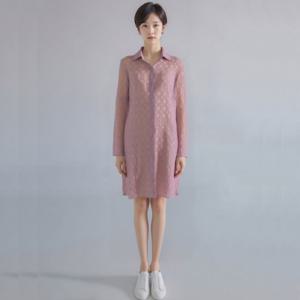[모라도]24년 봄 여름 중년 여성 사각 한지 주름 롱 코트MNM6CT