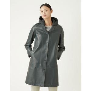 [올리비아로렌]후디 가죽코트_VOBJNYS1351