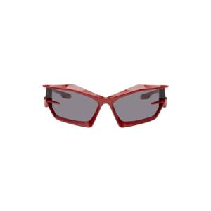 지방시 선글라스 레드 기브 컷 선글라스 242278F005009