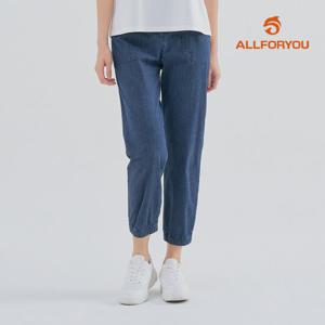 [올포유] [모델착장] 여성 뒷밴딩 아웃포켓 데님 조거 팬츠 ALPJM3431-906