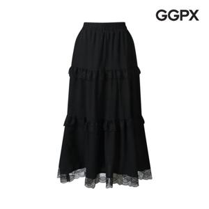 [지지피엑스]캉캉이 레이스 롱 스커트GP3SK015F