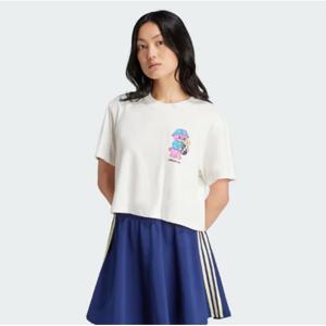 [아디다스(퍼포먼스)]아디도러블 크롭 여성 면 반팔 티 IT5366
