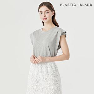 플라스틱아일랜드 이중 소매 티셔츠 (PQTWT034)