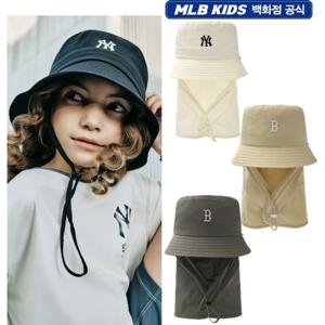 MLB키즈 아웃도어 메쉬배색 넥커버 버킷햇 (7AHTR02530)