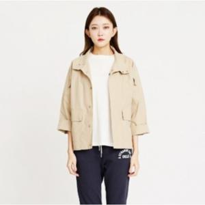 [시에로]하이넥 밑단 스트링 숏 기장 점퍼 SH2JPF272