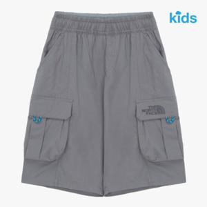 노스페이스 키즈 NS6NR02T 그레이 캠프아웃 쇼츠 5부 반바지