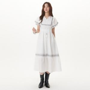 플라스틱아일랜드  핀턱 세일러 원피스 (PR2WO506)