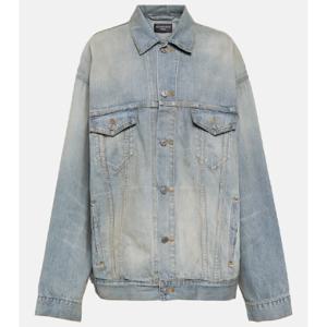 발렌시아가 Paris Tropical 오버사이즈 데님 재킷 P00889957
