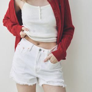 [후아유]여성 Destroyed Short Denim Shorts WHTJF2637F