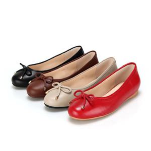 [바바라]세븐플로어 양가죽 리본 여성플랫 1cm_SFC504