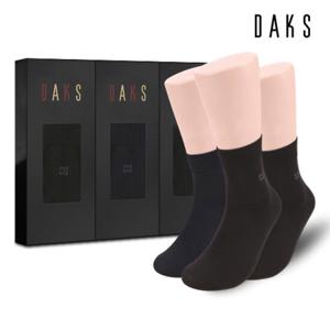 [닥스] 신사양말 3족 선물세트 단목 무지 20831