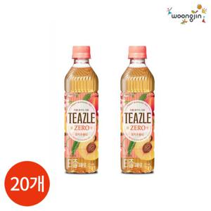 웅진 티즐 제로 피치 우롱티 500ml x 20PET