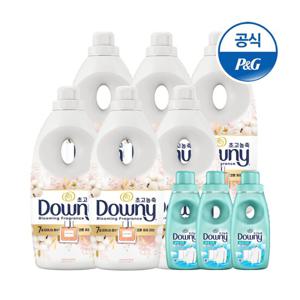 다우니 초고농축 섬유유연제 향수컬렉션 코튼 1Lx6 +200ml 3개증정