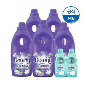 다우니 탈취파워 섬유유연제 화이트티와 릴리 1Lx5 +200m 2개