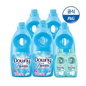 다우니 탈취파워 섬유유연제 레몬그라스와라일락 1Lx5 +200m 2개