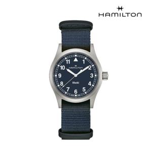 [해밀턴]카키필드 쿼츠 38mm 블루 다이얼 H69401940