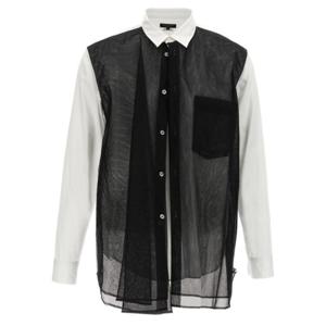 꼼데가르송 긴팔 셔츠 POB0091 White Black