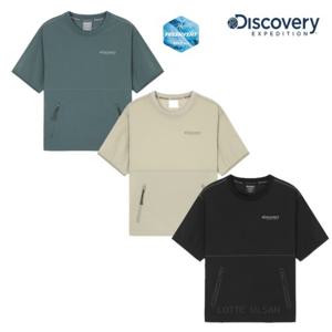 [디스커버리키즈L/US]DKTR75053 키즈 프레시벤트 경량 우븐 아웃도어 트레이닝 반팔티셔츠