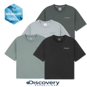 디스커버리키즈DKTR76053키즈 프레시벤트 경량 우븐 소매 포켓 트레이닝 반팔
