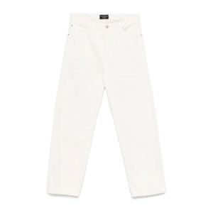 발렌시아가 와이드 카멜 화이트 스트레이트 진 786468TJW94 900