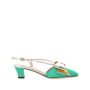 발렌티노 가라바니 힐 펌프스 6W2S0LB6QLJR1E TEAL BLUE SILVER