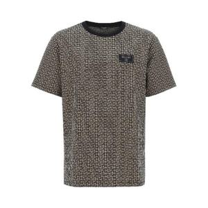 BALMAIN MONGRAM COUTURE LABEL T-SHIRT - REG FIT EH1EG010BC90GFE