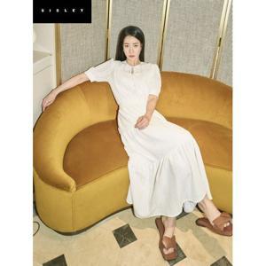 [시슬리]히비스 레이스 셔링 원피스_SAOP33431