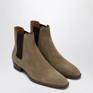 SAINT LAURENT Wyatt 30 light brown suede ankle boot 443208BT300/Q_YSL-9870