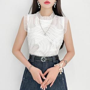 [금찌]금찌 캐리 웨이브 블라우스 ST7338B