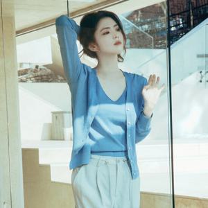 [지오다노] 여자 여름 시어 긴팔 시스루 가디건 355523