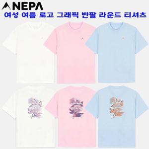 [네파][티셔츠 반팔티셔츠](7L45375)_여성 여름 친환경 로고 그래픽 반팔 라운드티셔츠