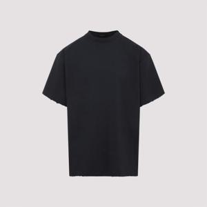 발렌시아가 반팔 티셔츠 831305 TSVF9 8433 FADED WASHED BLK RE